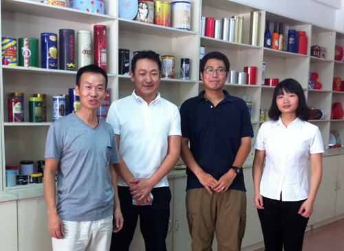 Japan Tin box buyers visiting Tinpak